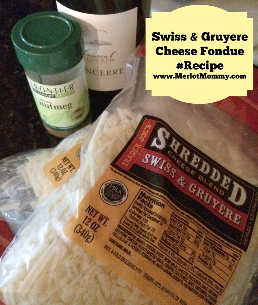 Easy Swiss and Gruyere Cheese Fondue #Recipe