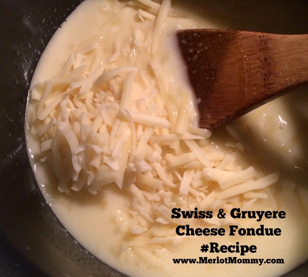 Easy Swiss and Gruyere Cheese Fondue #Recipe