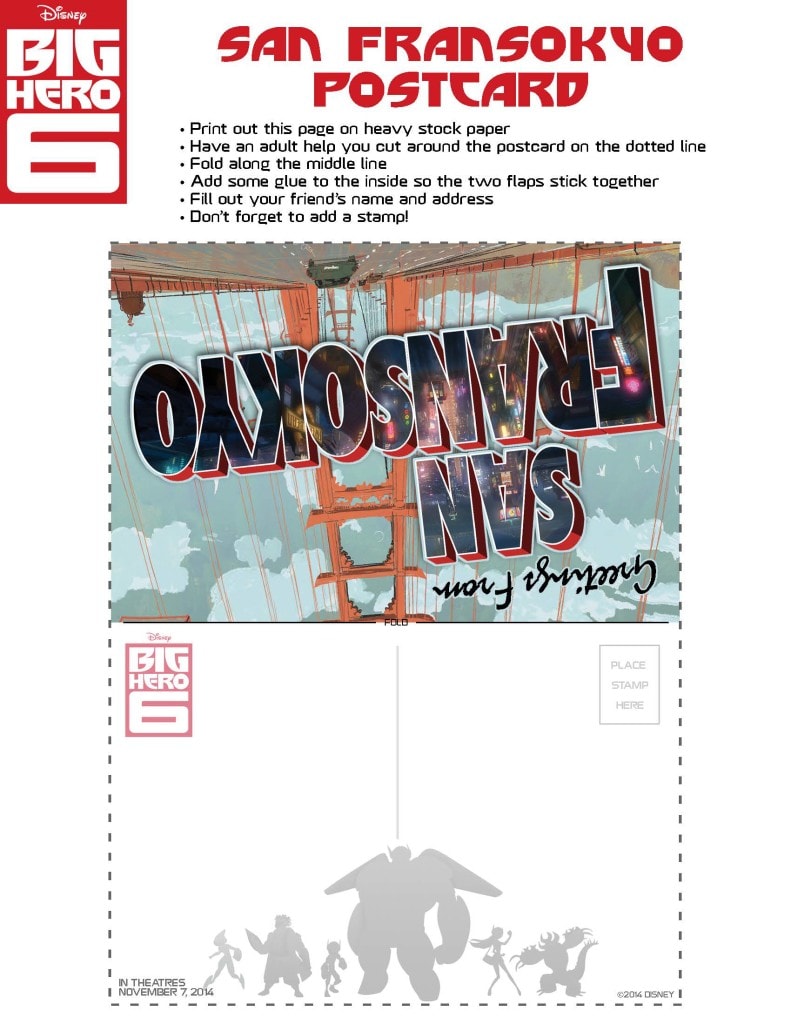 Free #BigHero6 Actvity Sheets Available for Download #MeetBaymax