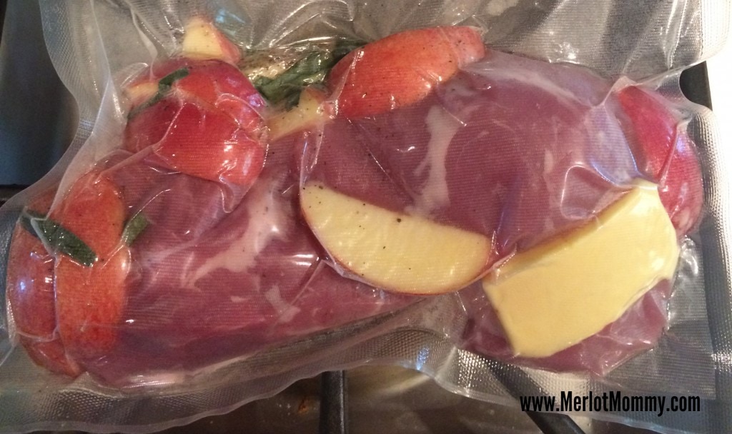 Sous Vide Pork Loin Roast with Apples and Sage