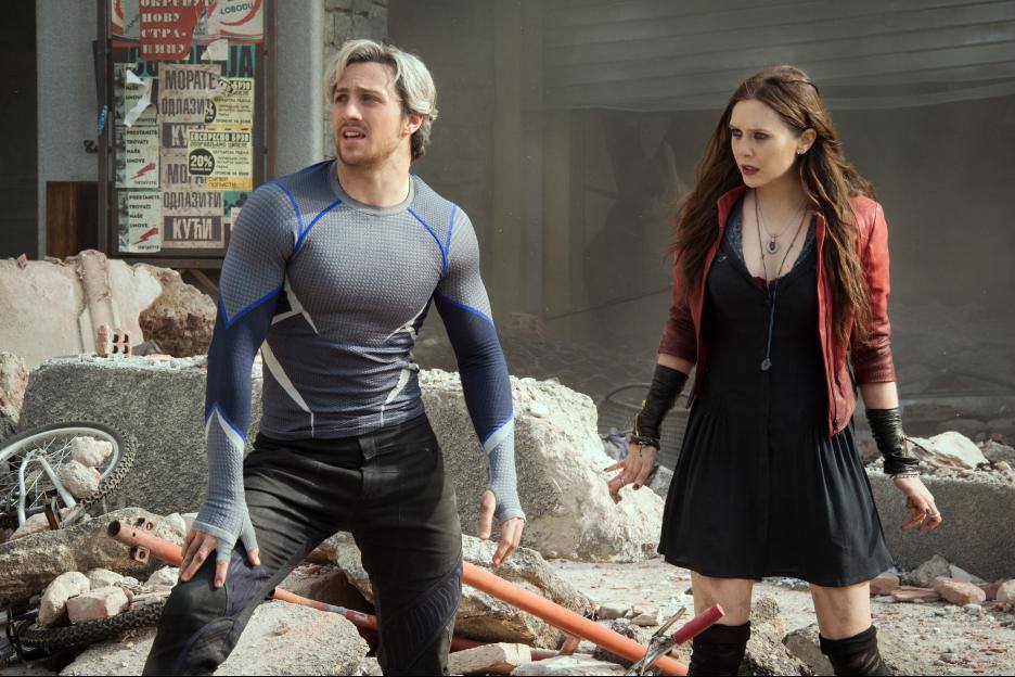 Exclusive Interview: Talking Quicksilver and Scarlet Witch with Aaron Taylor-Johnson and Elizabeth Olsen #AvengersEvent
