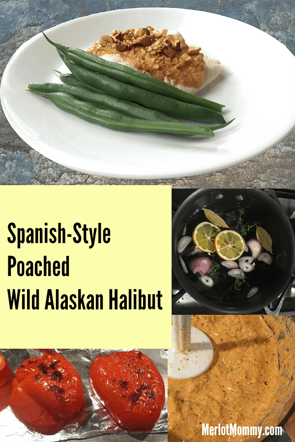 Spanish-Style Poached  Wild Alaskan Halibut