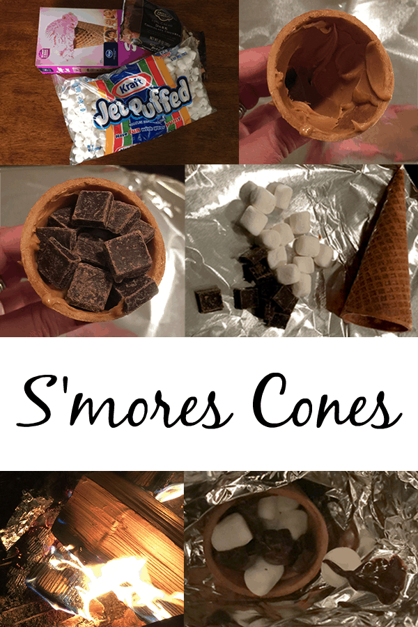 S'mores Cones for National S'mores Day