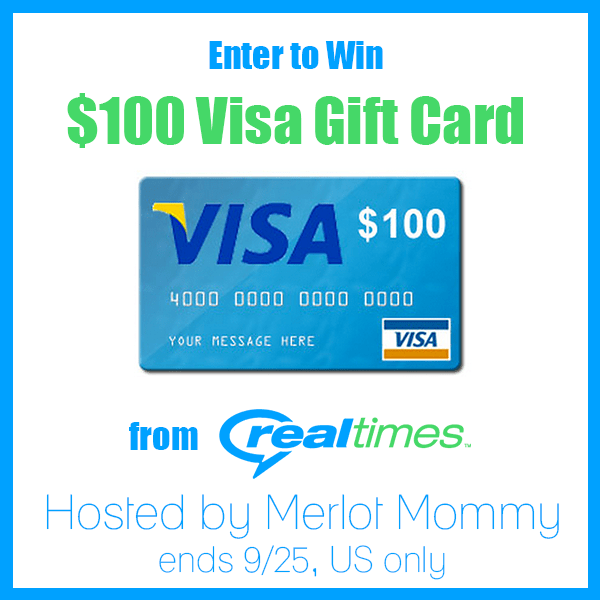 RealTimes End of Summer $100 Visa Gift Card #giveaway ends 9/25 