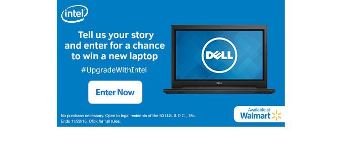 Enter for a Chance to Win a new Intel Laptop! #UpgradeWithIntel