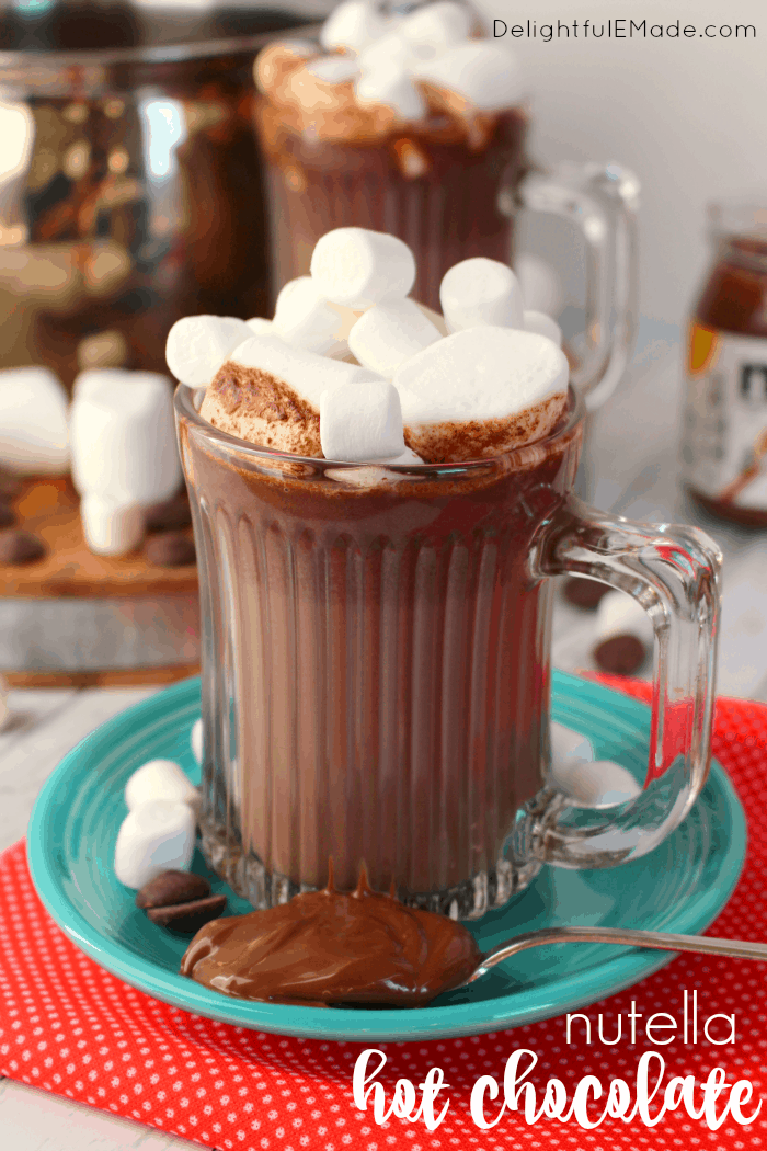 Nutella Hot Chocolate from DelightfulEMade