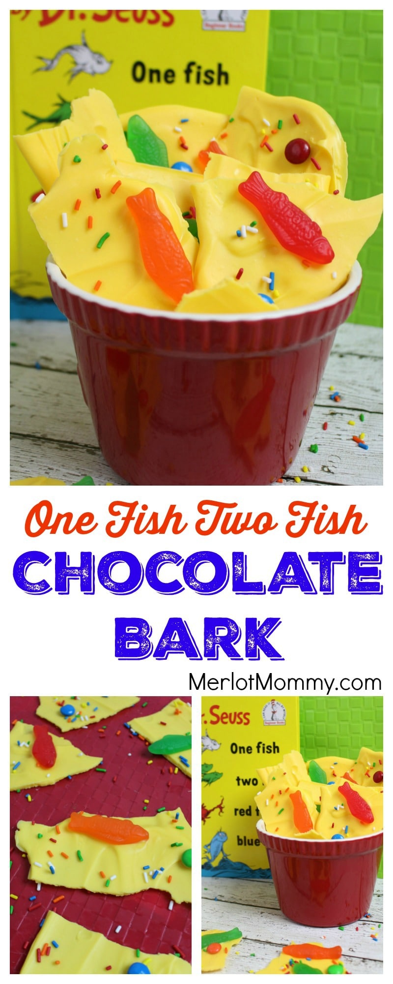 One Fish Two Fish Chocolate Bark Dr. Seuss-Inspired Recipe