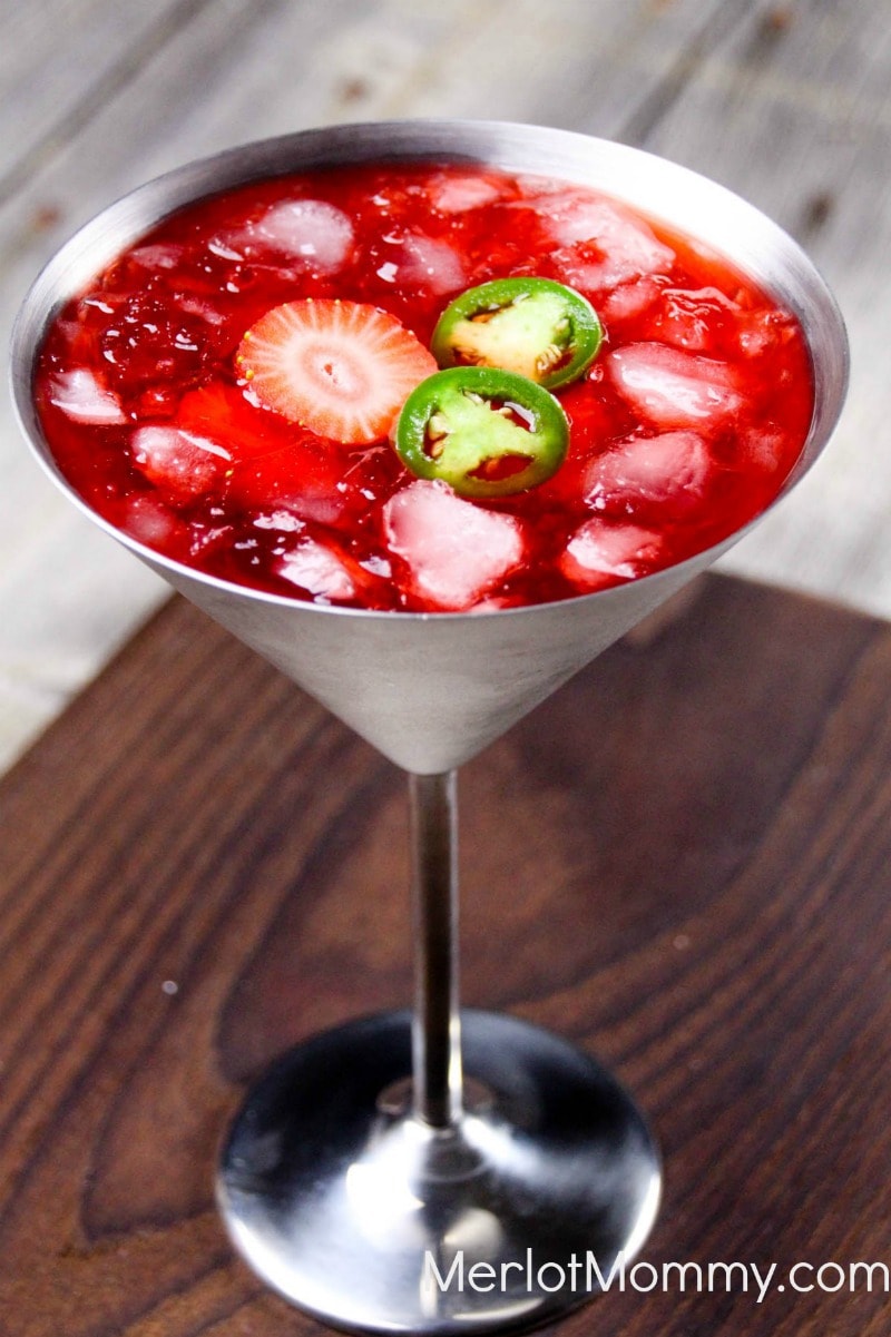 The Mad Hatter: Whiskey Jalapeño Strawberry Cocktail