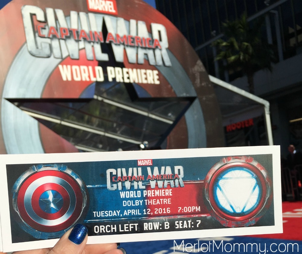 We attended the Captain America Civil War World Premiere Red Carpet Event
