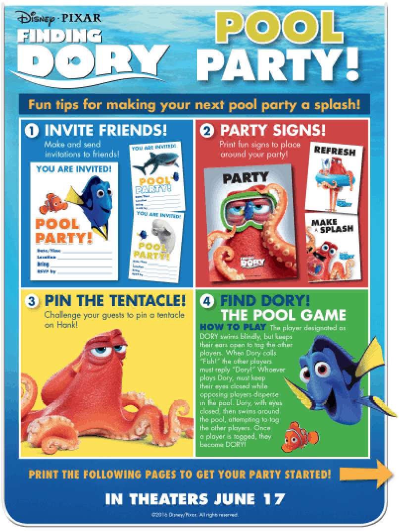 Finding Dory Recipes + Pool Party