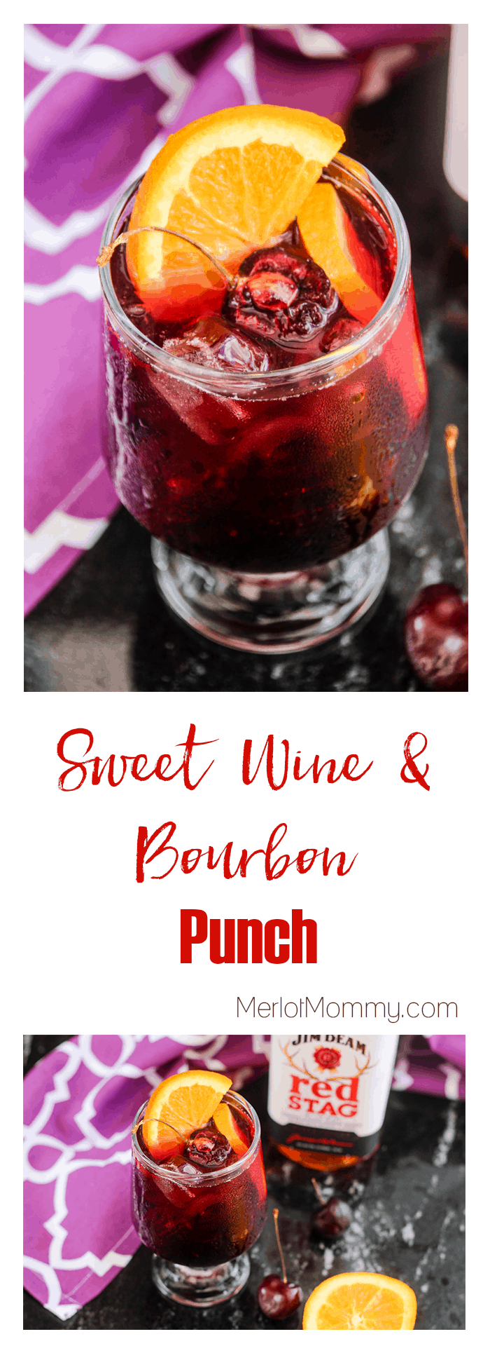 Sweet Wine and Bourbon Punch