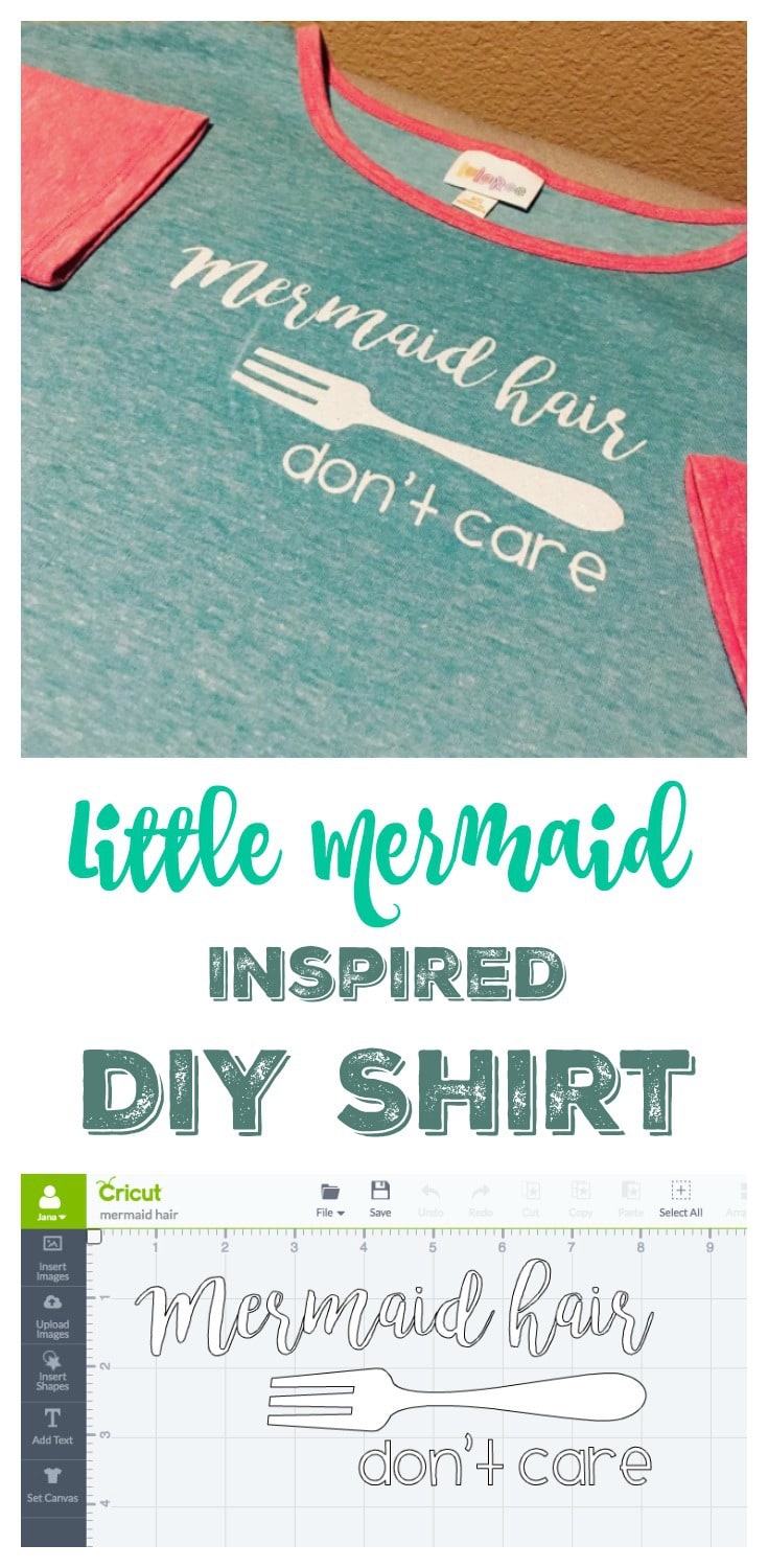 DIY Little Mermaid Inspired Shirt