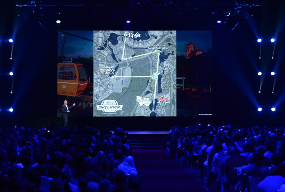 The Future of Walt Disney Parks and Resorts - D23 Expo Recap Skyliner Map