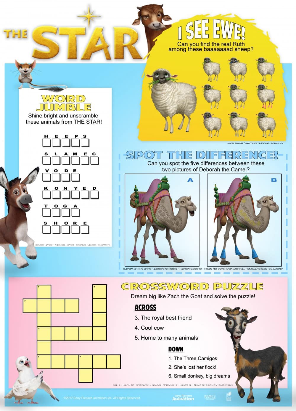 THE STAR Movie + Activity Sheets