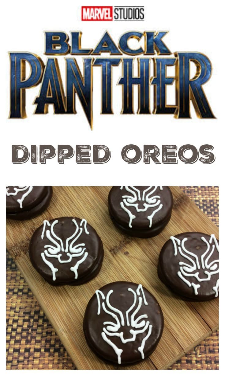 Black Panther Oreos Dipped Cookies